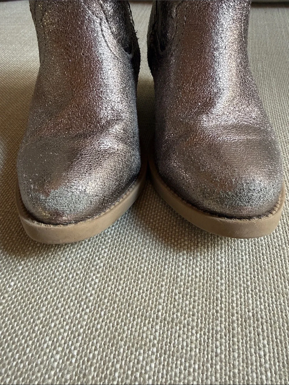 Steve Madden shimmering metallic